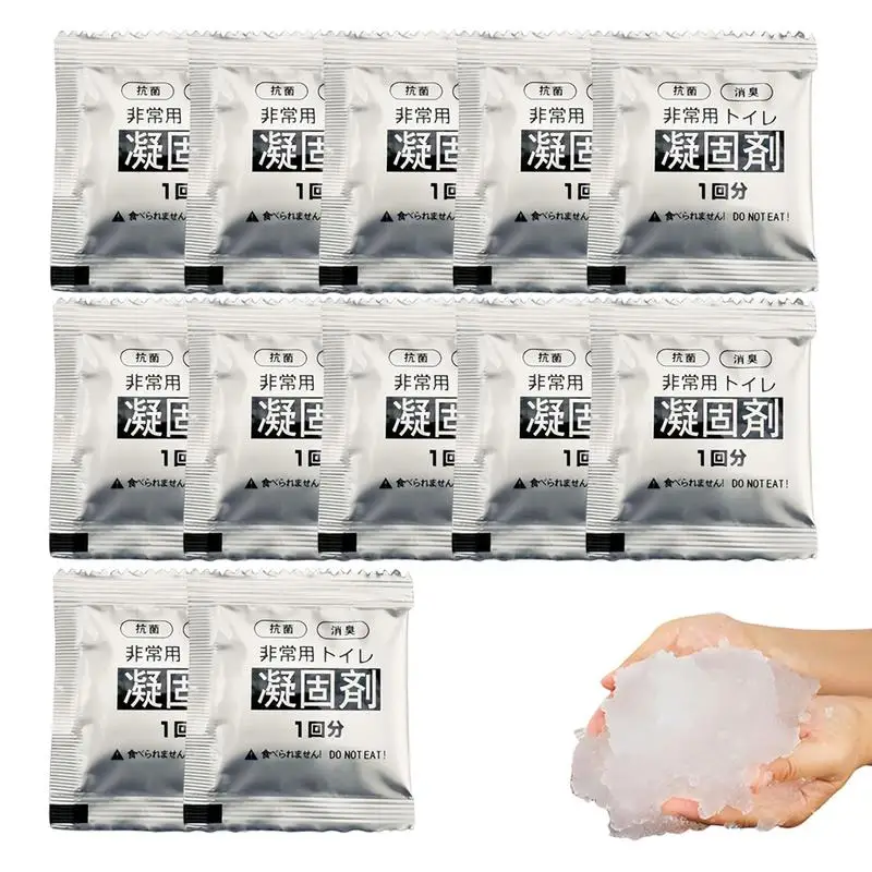 Poo Gel Camping Toilet Chemicals Eco Absorbent Gel Liquid Waste Gelling Deodorizing Powder For Travel Portable Toilet