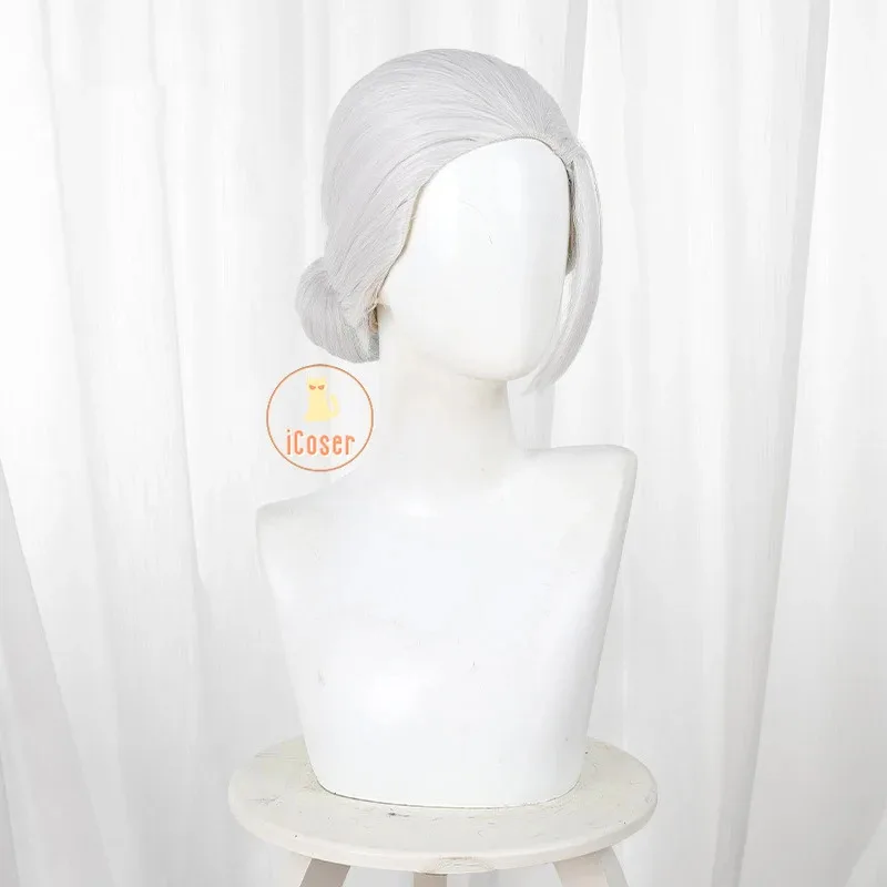 Anime sakamoto dias taro sakamoto peruca cosplay prata branco óculos de cabelo assassino festa de halloween para mulheres acessórios masculinos