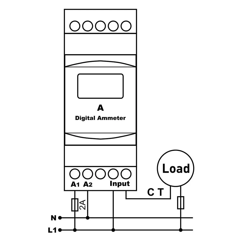 Samwha-Dsp DA-60/100/250 Digital Ammeter With External C.T