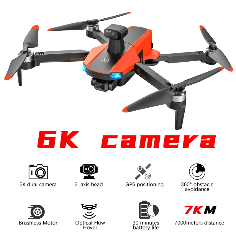 JJRC New X22 Mini Drone 6K Camera 360° Obstacle Avoidance 5G+ Medium Continuator Image Transmission 3 Axis PTZ EIS Camera Drone