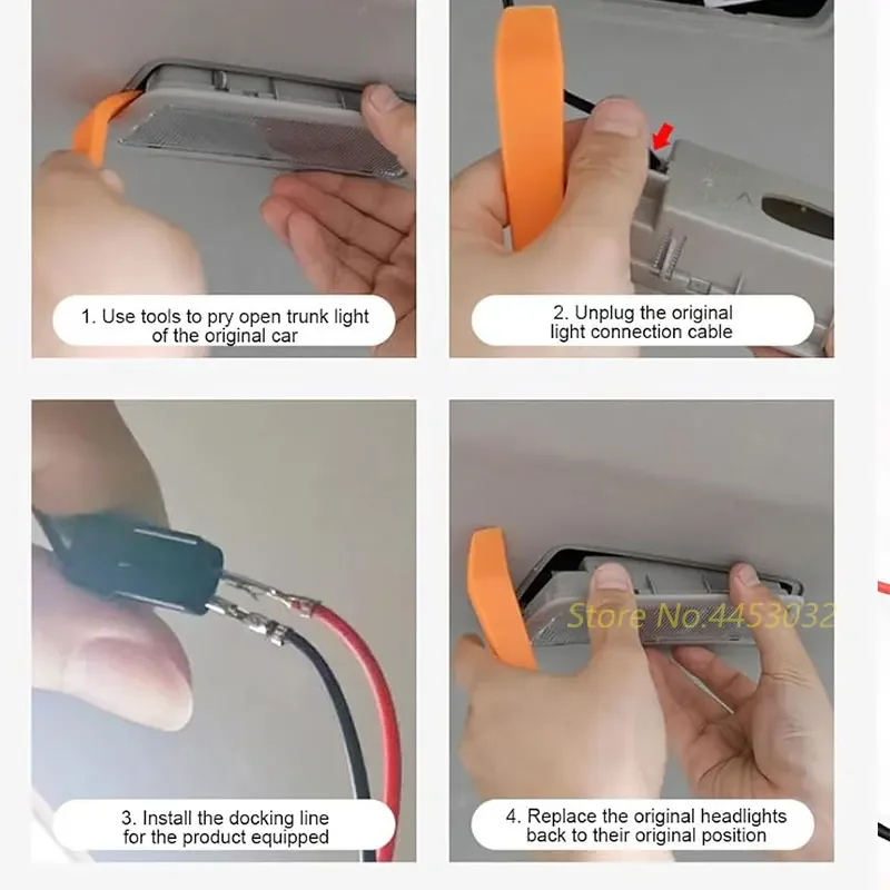 Led سيارة الجذع شرائط مصباح لكاديلاك CT5 XT5 XT4 CT6 ATS SRX XTS CTS ELDORADO SEVILLE DE مصباح لتهيئة الجو 12 فولت 4 متر