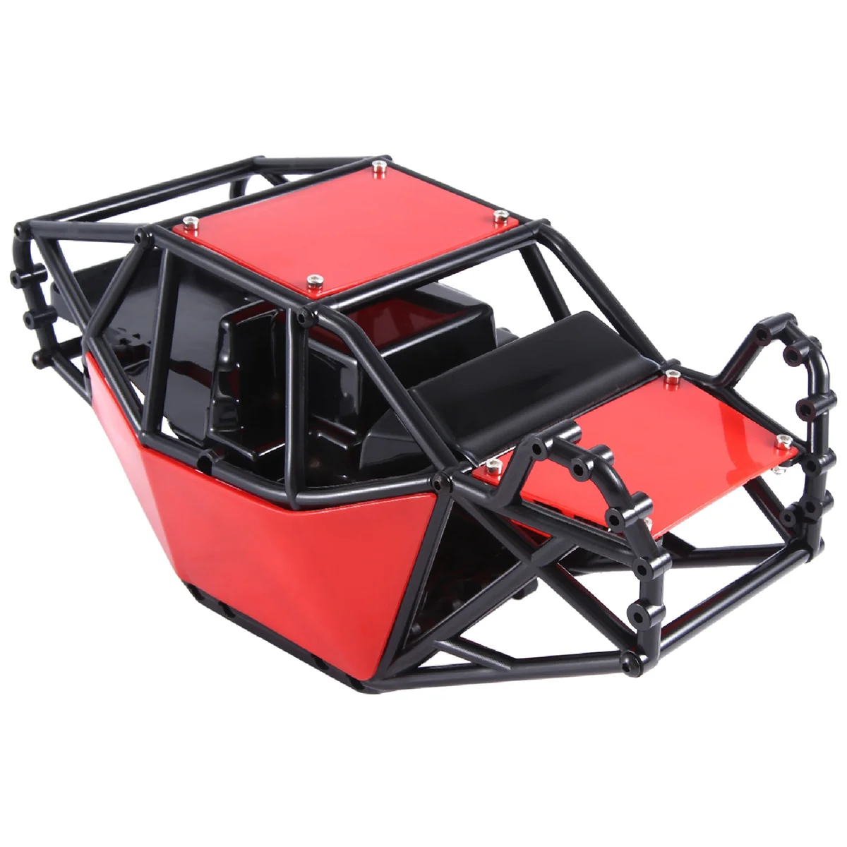 Rock Buggy Body Shell Chassis Kit for 1/10 RC Crawler Car Axial SCX10 II 90046 UTB10 Capra,Red