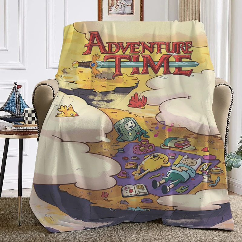 الفانيلا بطانية أريكة شتاء دافئ T-مغامرة الوقت ستوكات الفراش الملك الحجم الركبة السرير الصوف قيلولة رقيق البطانيات الناعمة