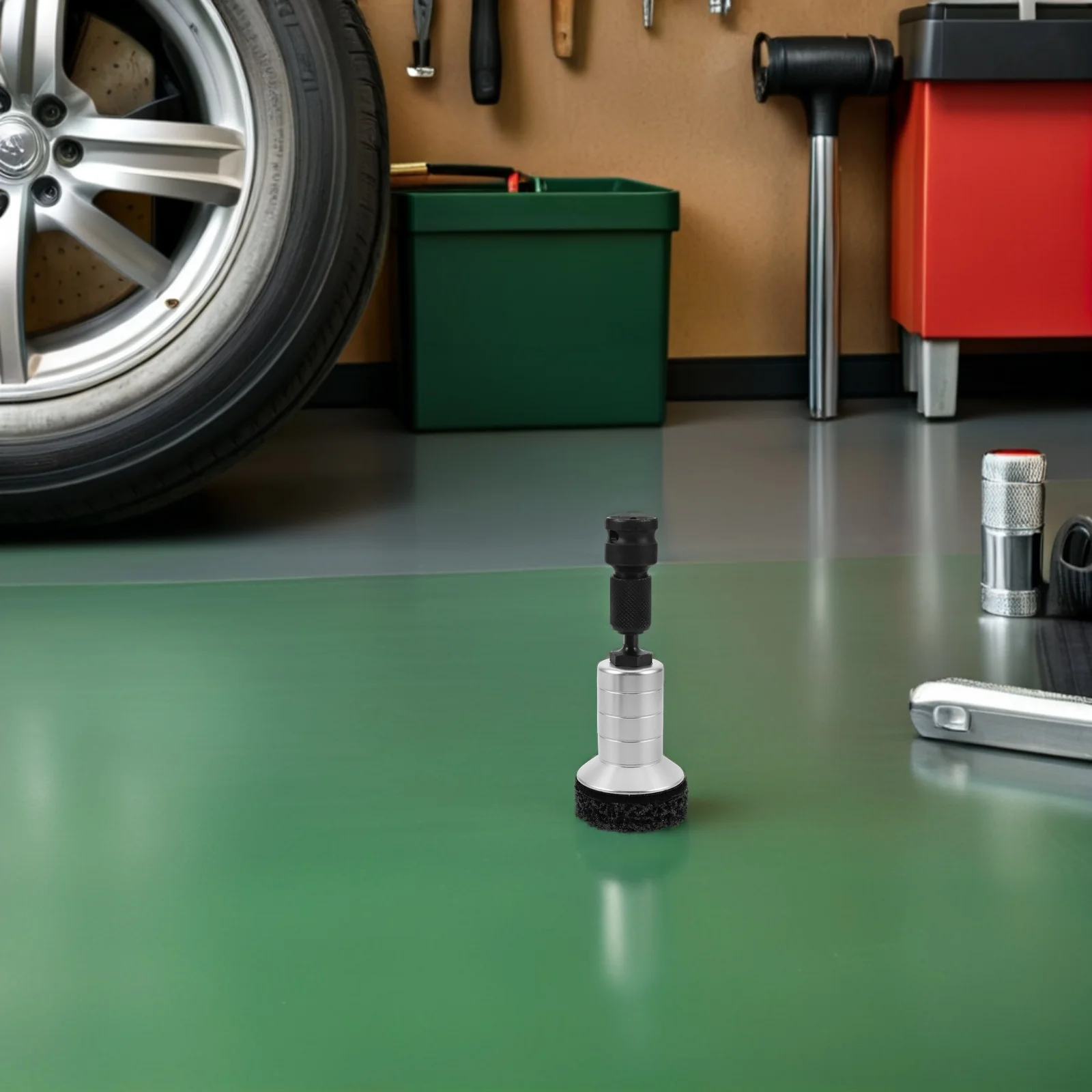 1 مجموعة محور عجلات تنظيف عدة الفرامل محور ألواح التلميع الصدأ أداة إزالة الصواميل مجموعة إطارات السيارات رأس مطحنة إصلاح السيارة #1