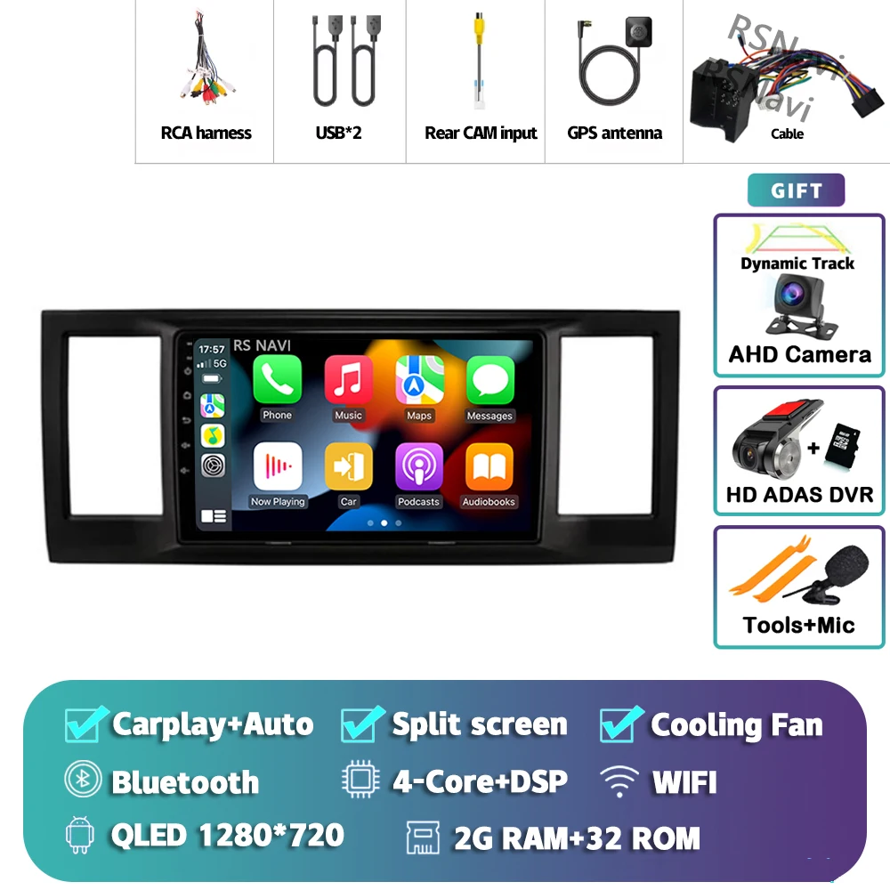 Android 15 Carplay Auto Voor Vw Volkswagen Caravelle 6 T6.1 T6 2015 2016 2017-2020 Multimedia Autoradio Speler video Wifi + 4G Bt - afbeelding 1