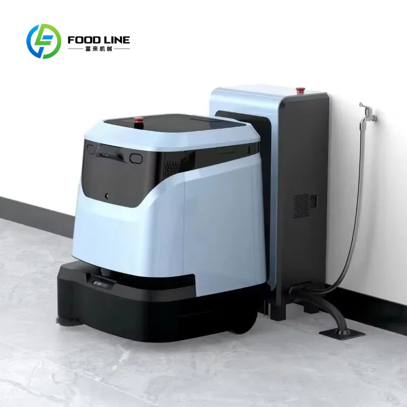 Customized Wet&Dry Industrial 3-in-1 Cleaning Robot, Automatic Filling & Draining Commercial Floor Cleaning Robot Multi-Scenario