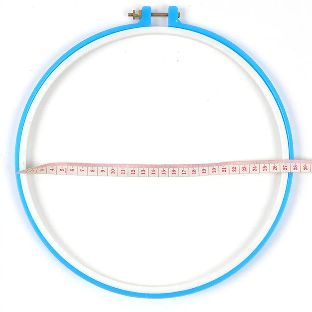 

5Pcs Embroidery Hoop Set Cross Stitch Ring Kit Plastic Adjustable Screw Hoops Large Medium Small for Crafts Display Gift