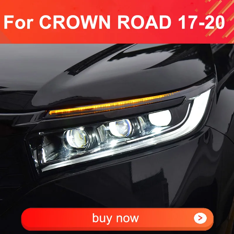 

1 Pair LED Headlights Assembly for Honda Crown Road 2017-2020 Headlight Plug and Play DRL Dynamic Turning Front Head Lights