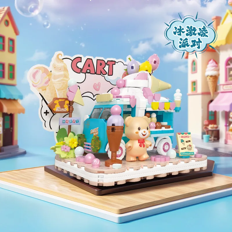 

Travel Diary Party Street View Building Blocks Set Creative Assembly Gift Toy for Kids