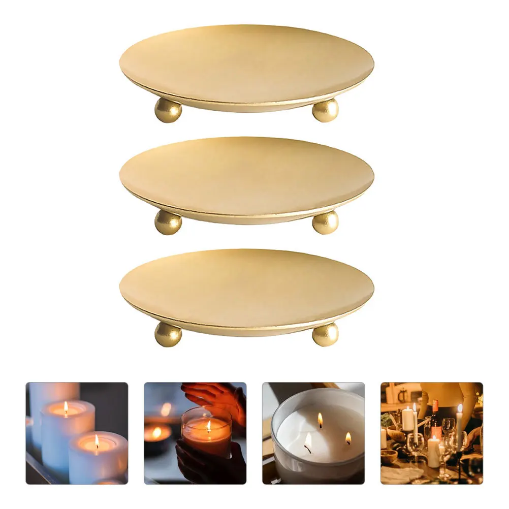 

5Pcs Iron Art Holder Creative Design Metal Plate Stand for Home Decor Wedding Party Tabletop Decoration