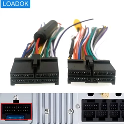 20Pin Universal Car Radio Stereo ISO Wire Harness Quadlock Adapter Cable Connector  Fit for Android Multimedia Navigation play