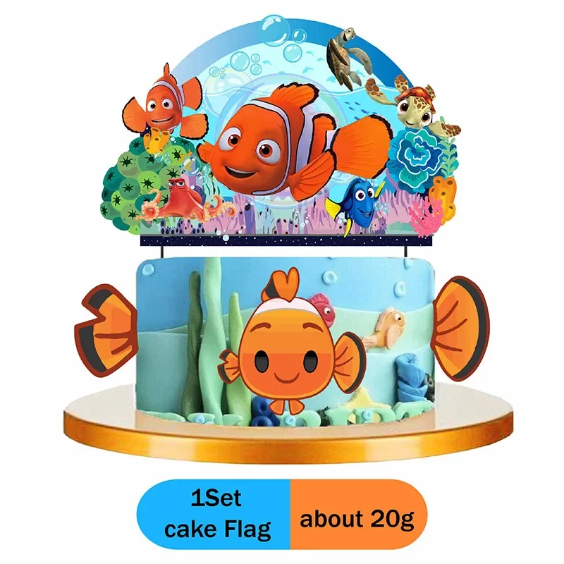 disney Finding Nemo Underwater world clownfish Birthday Party Disposable  Decorationdecoration baby shower children\'s supplies