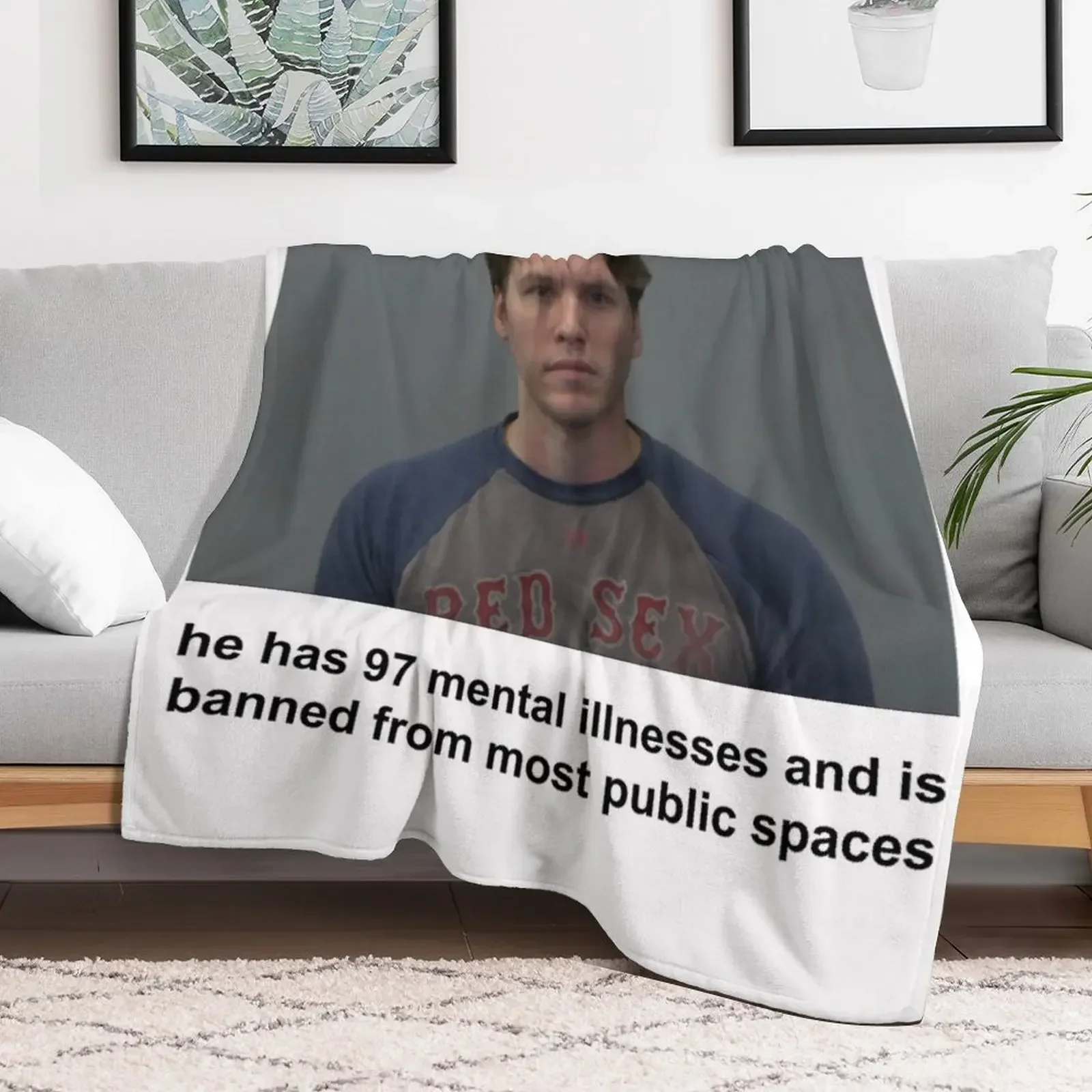 jerma has 97 mental illnesses Throw Blanket for sofa warm winter Blankets