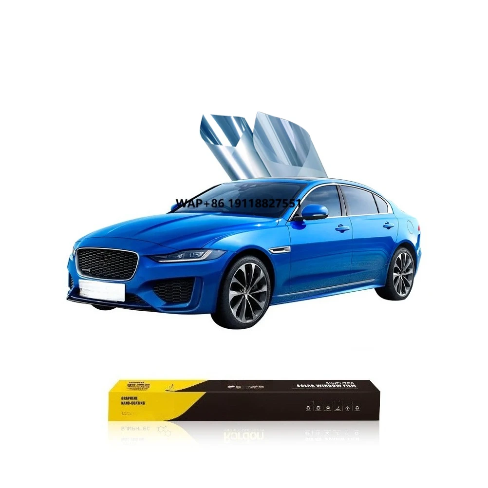 

2mil IRR/UVR 100% Top Insulation Blue Explosion-Proof Not Oxidize Car Window Solar Film With Ultra Clear Vision