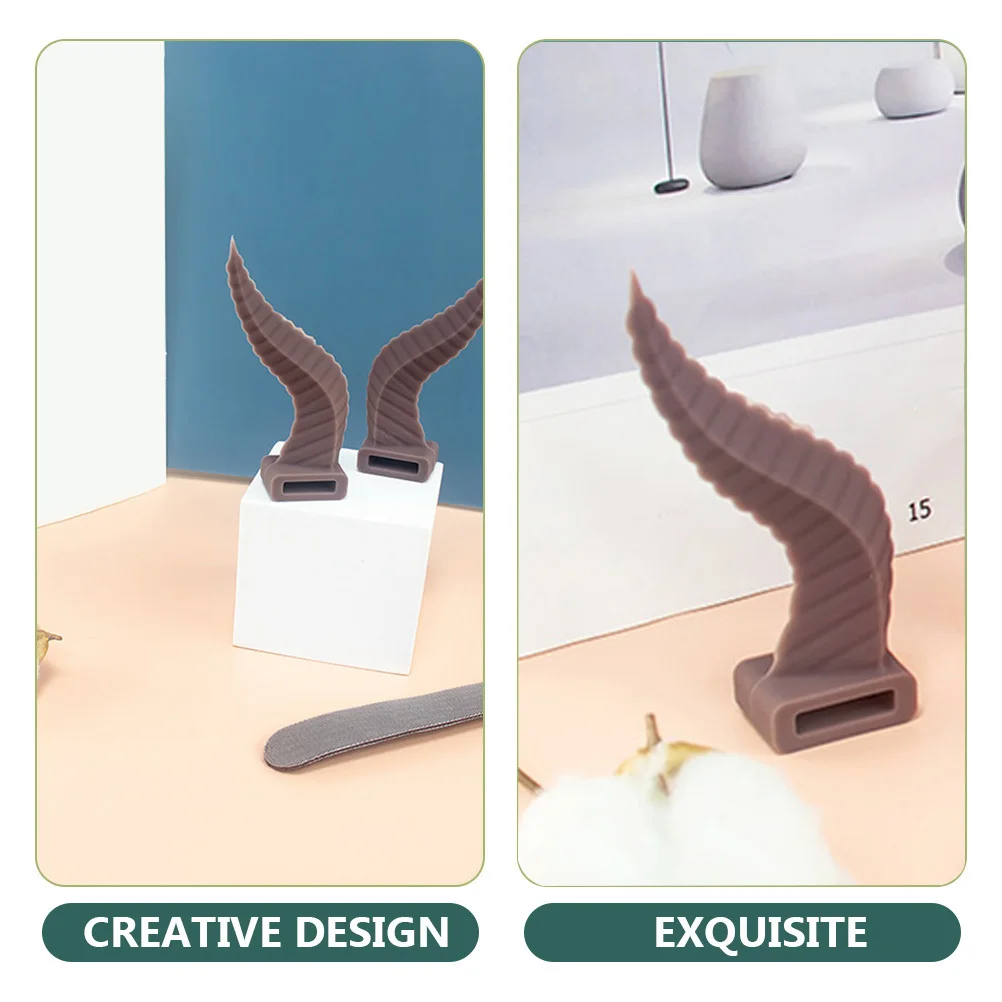 

1Pair Gaming Headphone Decorations Silicone Devil Horns Headset Accessories Durable Comfortable Party Props Easy Installation