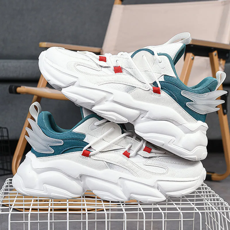 

Мужская обувь, новинка 2025, осенняя модная брендовая мужская обувь Torre на толстой подошве, повседневная светоотражающая спортивная обувь для бега, модная обувь