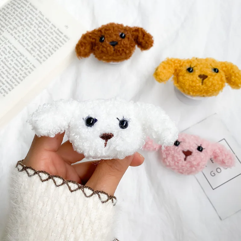 Criativo dobrável suporte de almofada de ar bonito dos desenhos animados pasta preguiçoso airbag suporte de pelúcia cão de pelúcia móvel tablet telefone titular aperto