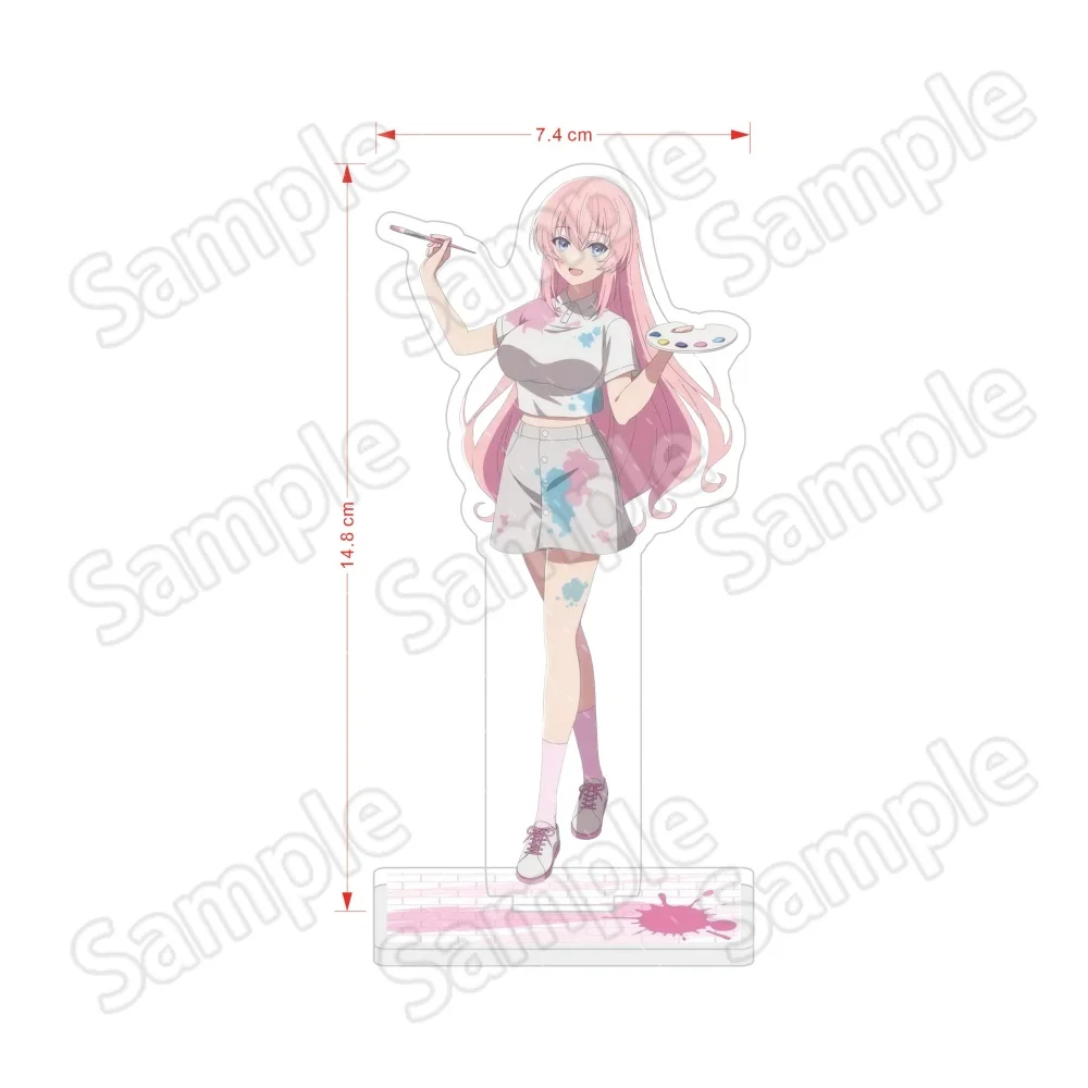 Classroom of the Elite 15cm Acrylic keychain Stand Honami Suzune Kei Hiyori Arisu Paint Splash Anime Desk Ornament Gift