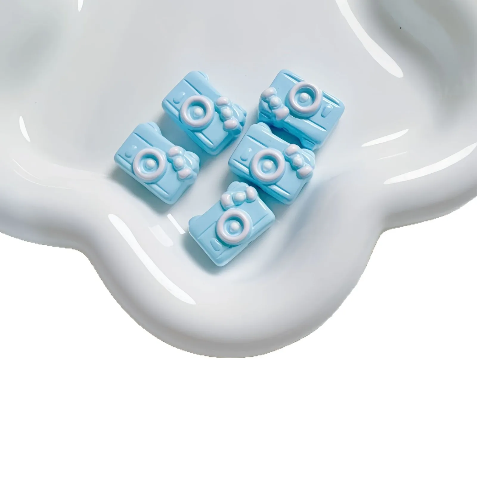 Newest Kawaii Solid Colors Cute Camera Shape Acryilc Plastic Jewelry Beads Fit Bracelet Necklace Keychain Pen DIY 20*15mm 50pcs