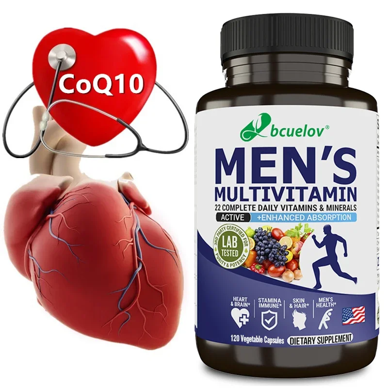 Bcuelov Multivitaminecapsules Voor Mannen Cardiovasculaire Ondersteuning Van De Gezondheid Van De Hersenen En Het Energiesupplement