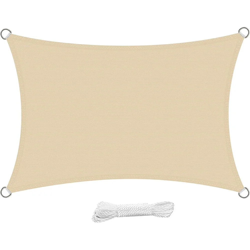 

Всепогодный тент-парасоль для сада, прямоугольный навес, 185 GSM, полиэтилен высокой плотности, для затенения сада