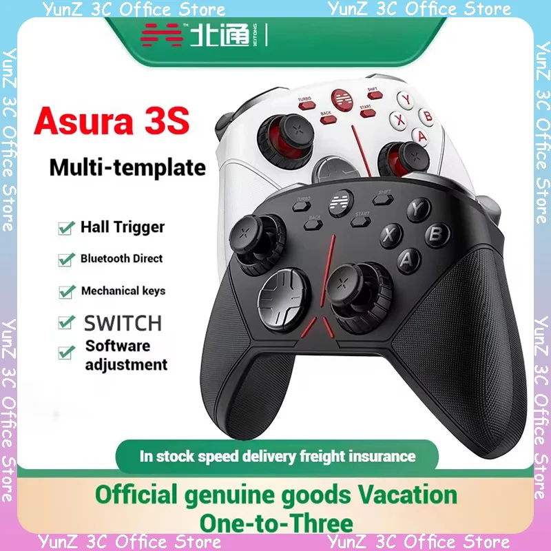 

Betop Beitong Asura 3s Black Myth Wukong Tri-Mode Gamepad Joystick Mechanic Keys Arts For Android Ios Tv/Steam Game Pc