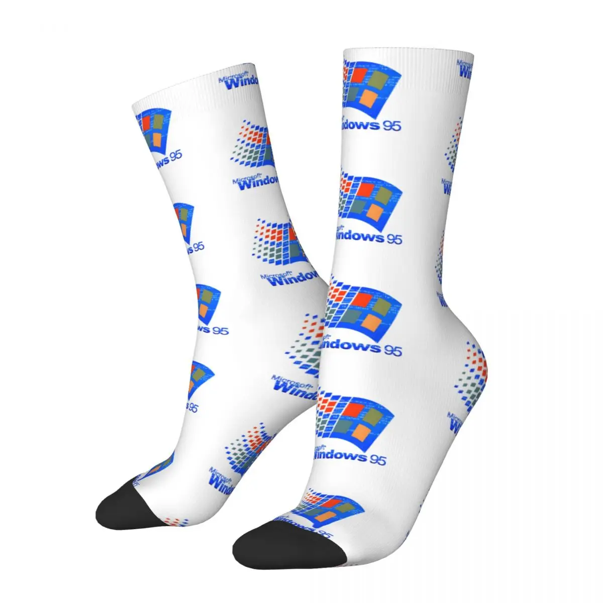 Blue Screen Of Death Windows 95 Computer System Accessories Kawaii Socks Travel Cartoon Pattern Socks