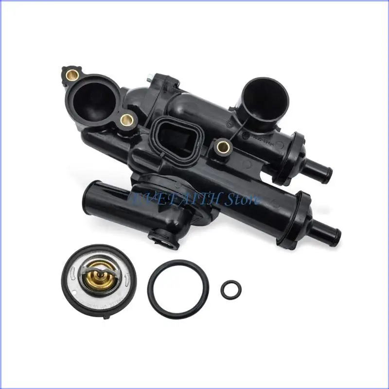 

124B Replacement Thermostat with Housing Auto Engine Coolant Thermostat Housing Assembly Automotive Accessories
