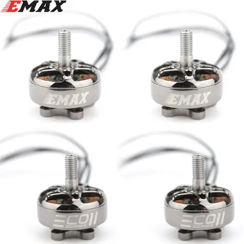 EMAX ECO II 시리즈 2306 브러시리스 모터, RC FPV 레이싱 RC 드론용, 6S 1700KV 1900KV 4S 2400KV, 1 개, 2 개, 4 개