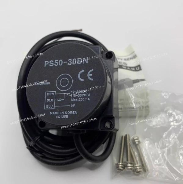 Inductive Proximity Sensor Switch PS50-30DN/30DP2 Sensing Range 5mm with NPN/PNP Output 6-36V DC for Industrial Machinery