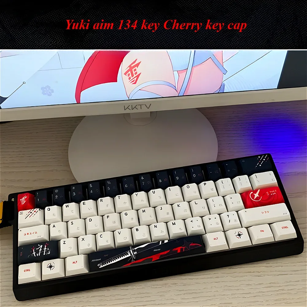 

Personalized Japanese Cherry Key Cap Set PBT 134 Keys for MX Switch HI75 HI8 Wooting 84/75/87/96/104/108 Mechanical Keyboard