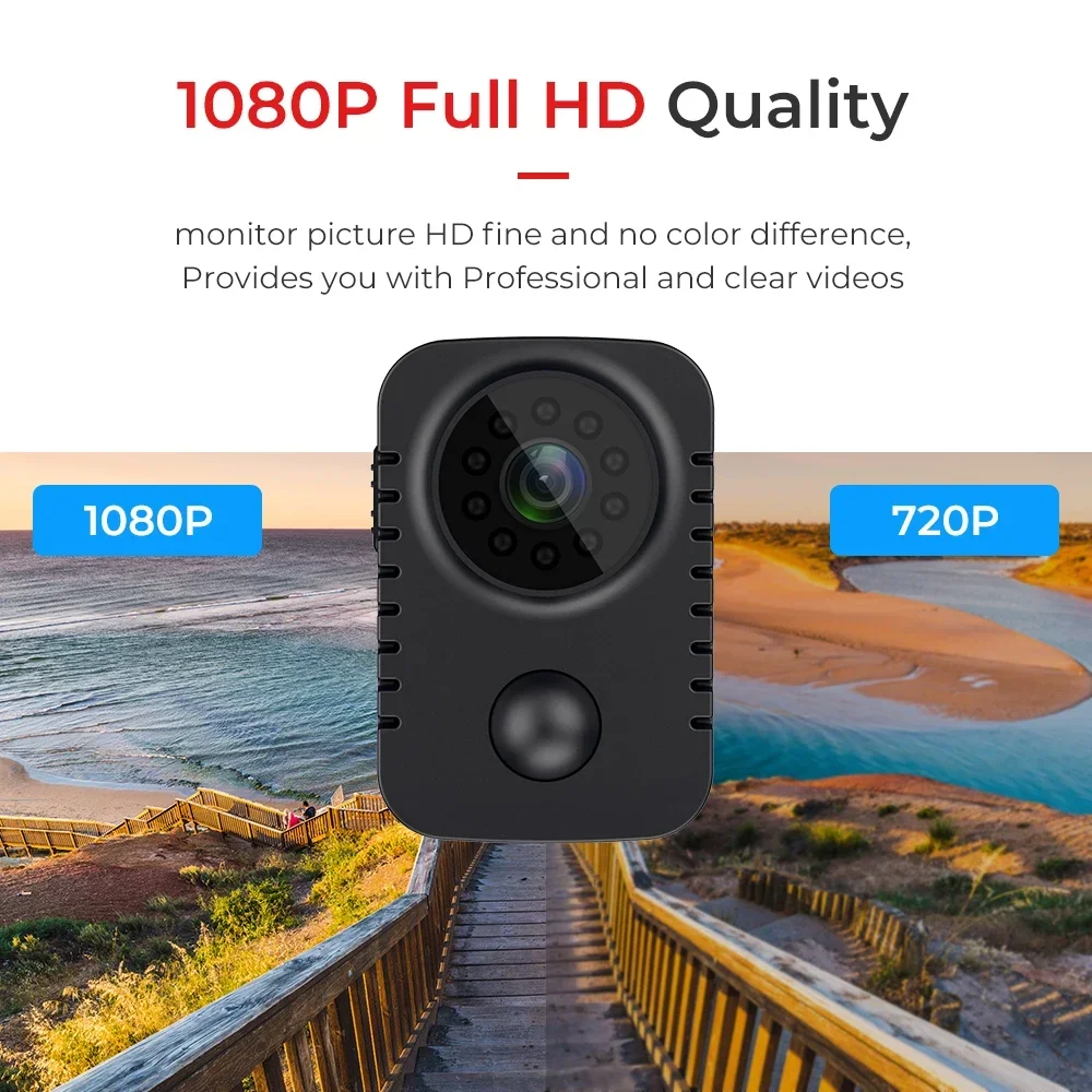 MD29 Mini Camera 1080P HD Infrared Night Vision PIR Video Recorder  Small Security Cam Motion Detection Micro Camcorder