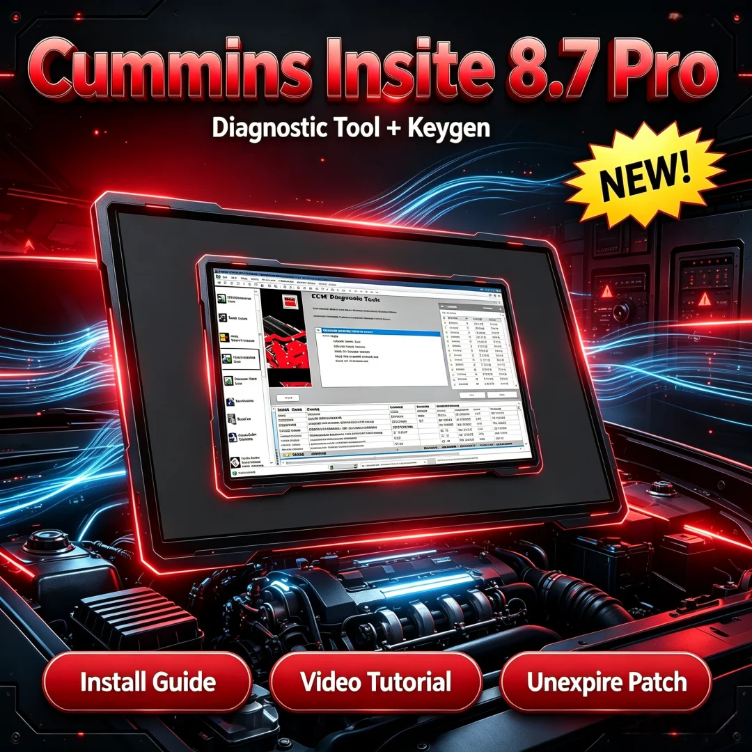 Cummins Insite 8.7 Pro Free Keygen Engine Diagnosis Software Fault Code Testing and Adjustment Supports Multi Language