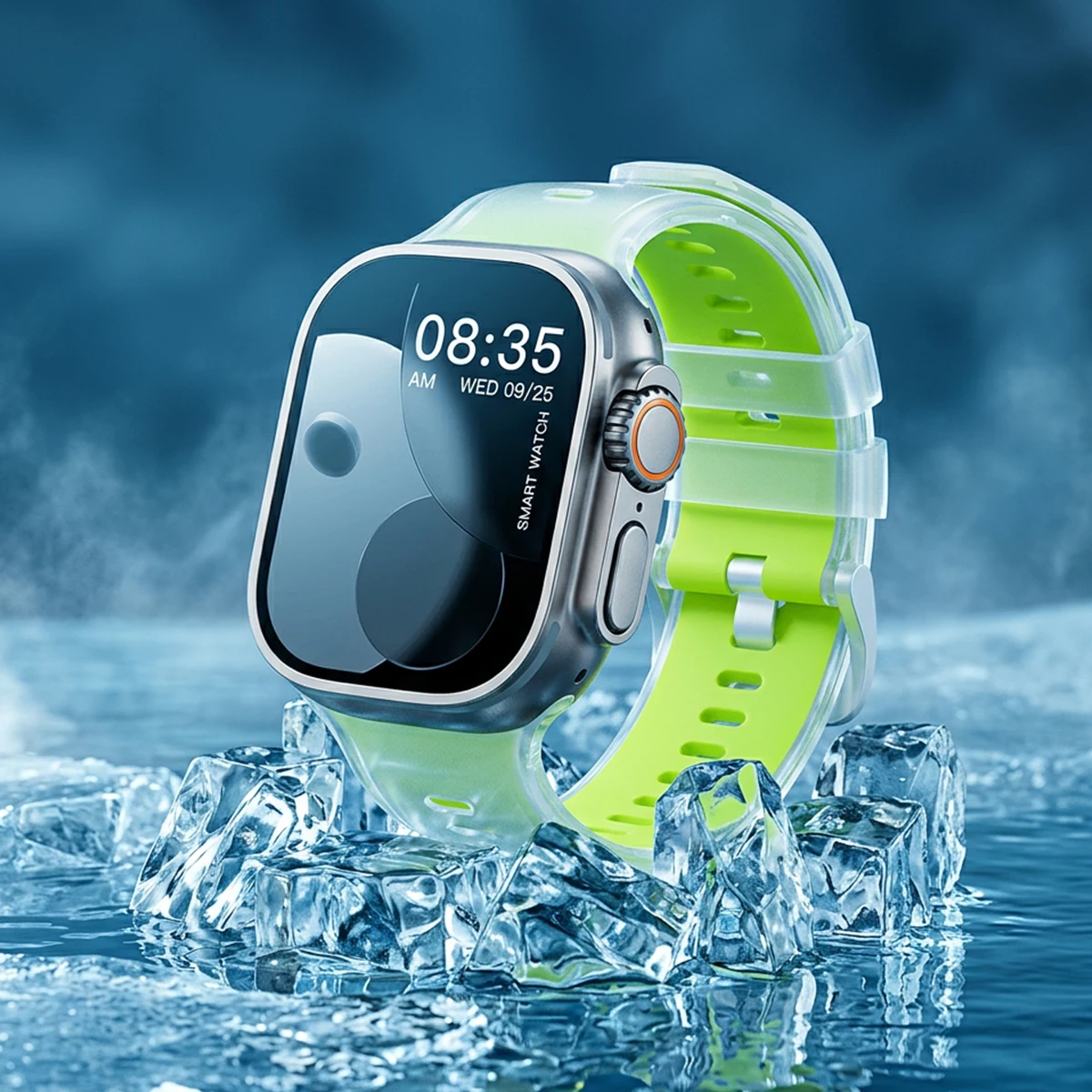 Durchscheinendes Silikonarmband für Apple Watch Ultra 3/2 49mm 46 45 44 42mm Sportarmband für iWatch S11 10 9 8 7 SE3 Ersatzarmband – Detail 8