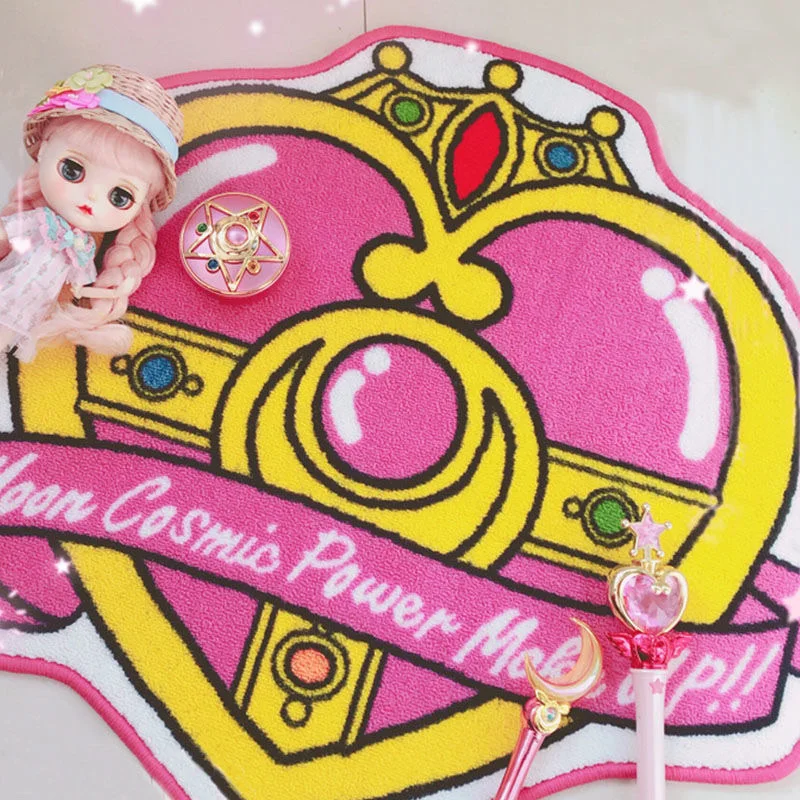 New Cartoon Animation Series Sailor Moon Anime Peripheral Carpet The Heart Of The Universe Girl Bedroom Rug - view 6