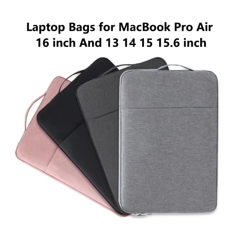 Laptop Sleeve Handbag Case For Macbook Air 13 14 15 15.6 16 Inch Waterproof Tablet Bag For Lenovo Dell HP Xiaomi Cover