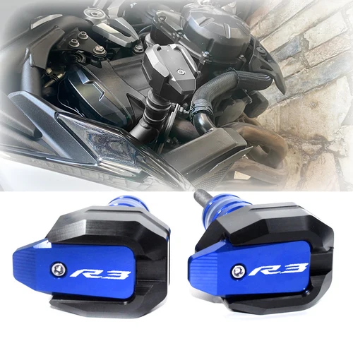 Para YAMAHA YZF-R3 YZFR3 YZF R3 marco de protección contra caídas de motocicleta Protector de carenado deslizante Protector de almohadilla antichoque