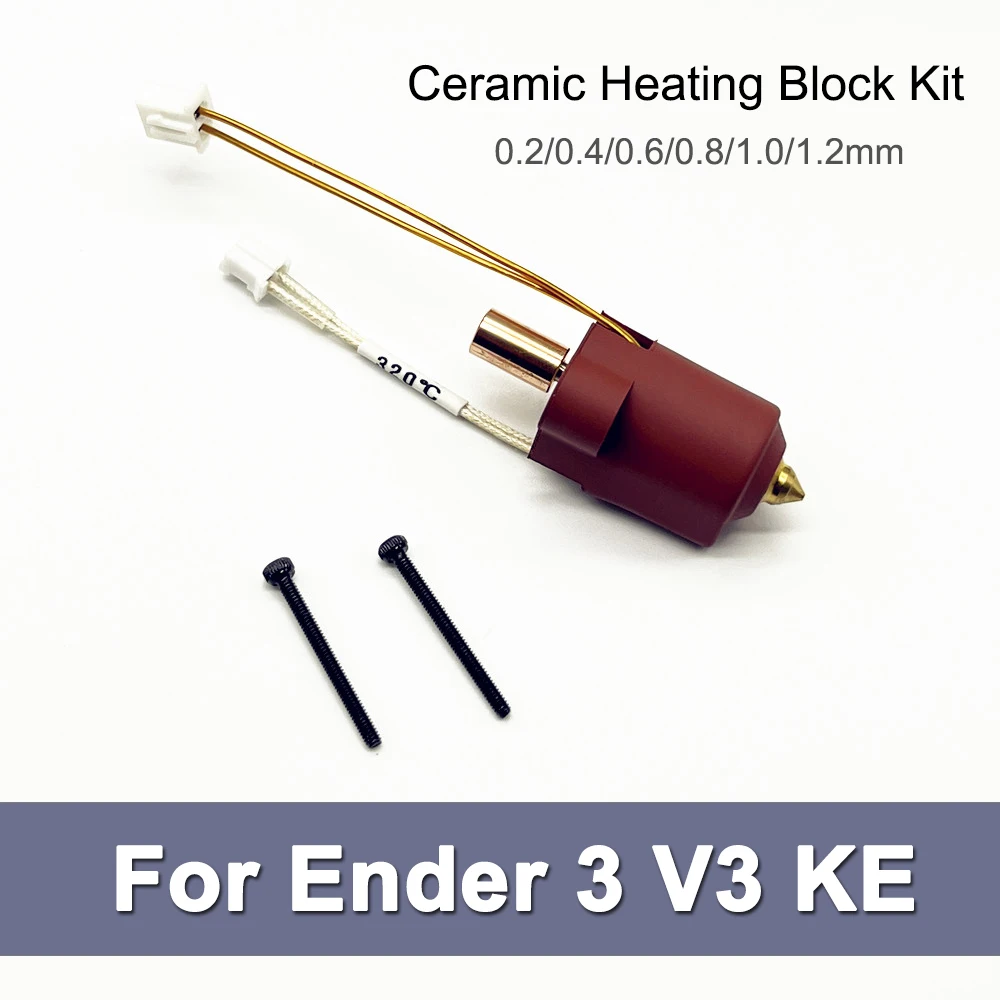 Hotend For Ender 3 V3 KE Ceramic Heating Block Kit Nozzle Hot End Sock for Creality Ender 3V3 KE Hotend Upgrade Accessories