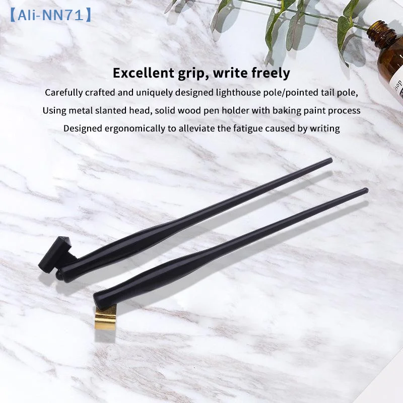 【NN71】Oblique Dip Pen Holder English Writing Art Drawing Calligraphy Pen Nib Support Adjustable Signature Pen Accessories