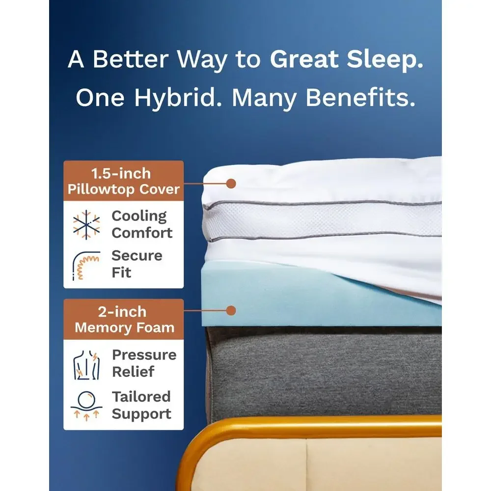 3 inch Twin XL MattrTopper - Cooling Memory oam Bed Topper or College Dorm - Pillow Top Dual Layer Extra Long MattrPad - Dorm Ro