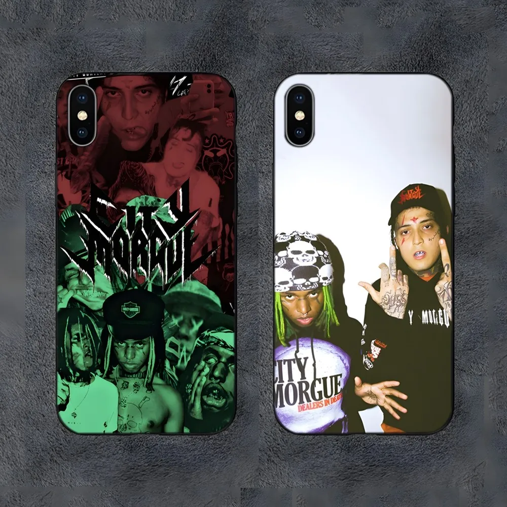 C-City Morgue Zillakami Phone Case For Samsung S21,S22,S23,S30,Ultra,S20,S30,Plus,S21 Fe,10,9,5G Silicone Cover