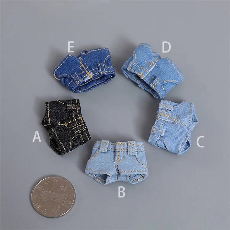 

1/12 Female Sodier Clohtes Denim Shorts for 6'' figma shf Tbl Ph Figure