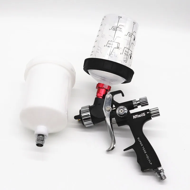 LVLP SPRA YGUN 1.3 MM nozzles high-quality,with 400CC paint mixing cup ,cleaning tank air spray gun air brush