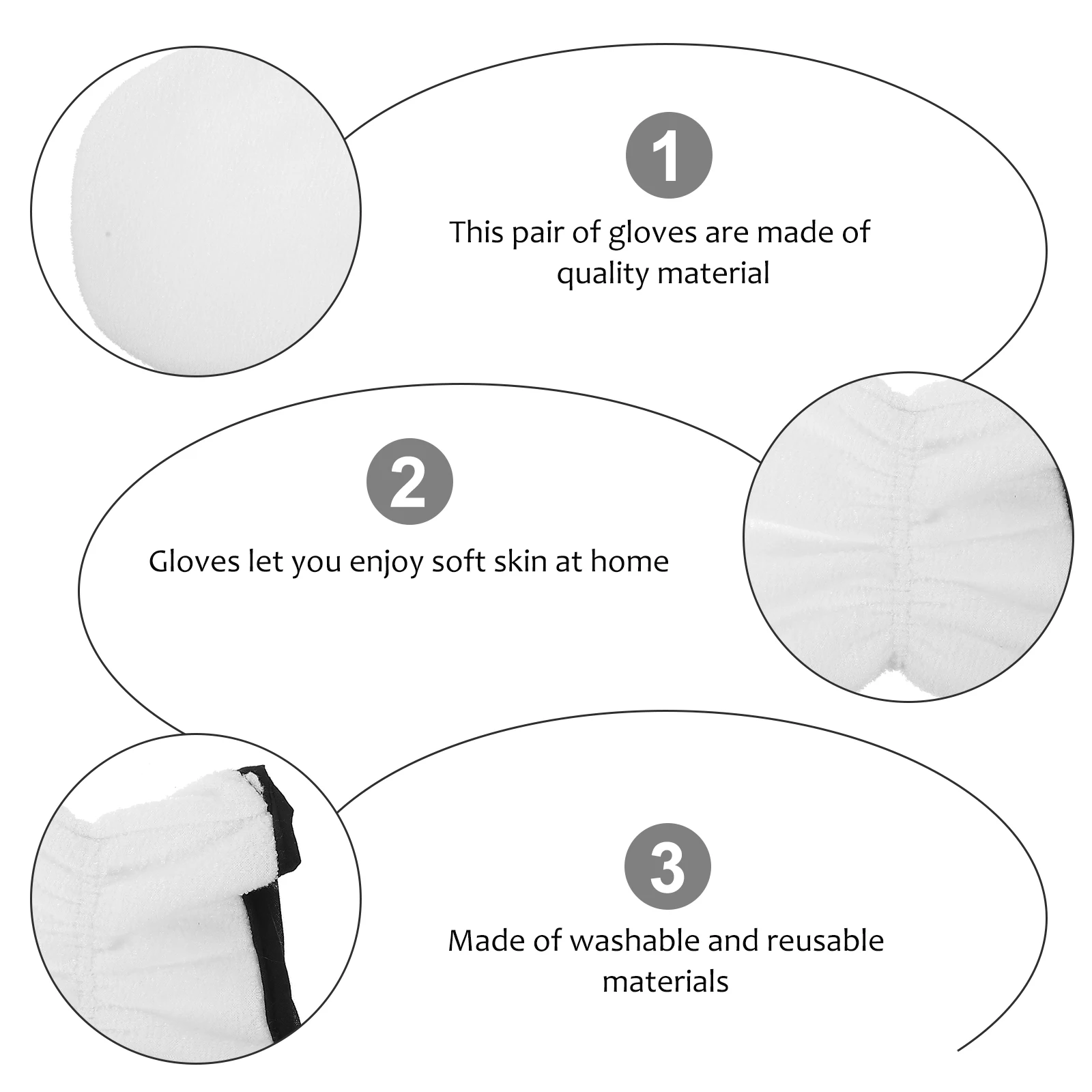 

1Pair Essential Oil Gel Gloves Thickened Heat Preservation Spa Gloves for Hand Healing Moisturizing Whitening Care Exfoliating