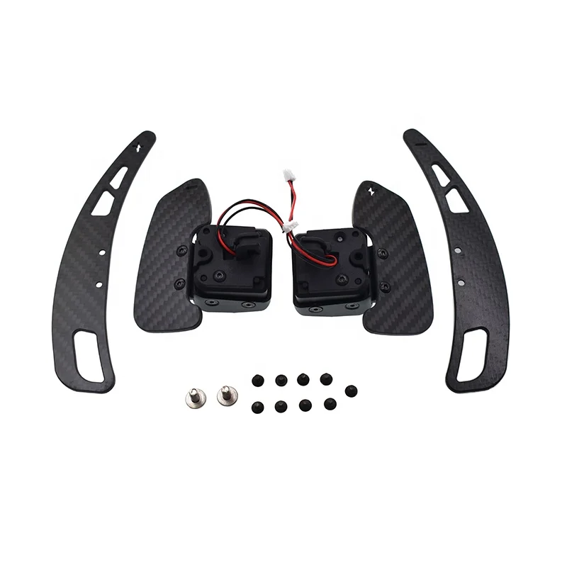 SYPES New Magnetic Carbon Fiber Paddle Shifter Podium Advanced Paddle Module For B9 A3 A4L A5 A7 Q5L Steering Wheel Paddle