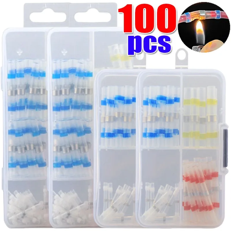 

Беспаечное кольцо для пайки, термоусадочный стыковый разъем, беспаечные клеммы, водонепроницаемый изолированный комплект разъемов для проводов для ремонта автомобиля