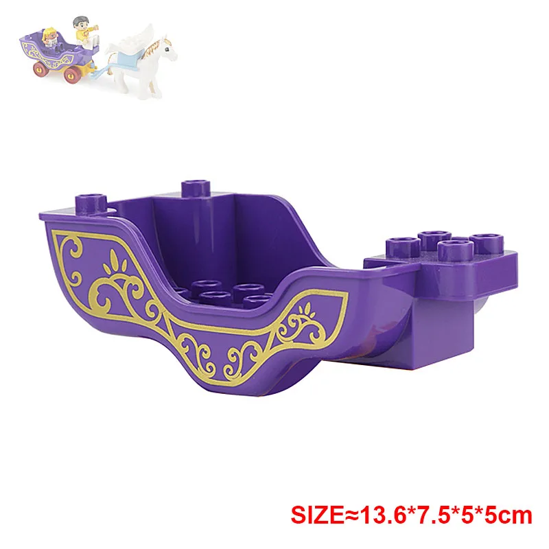 Large Building Blocks Bathroom Furniture Bathtub Sink Mirror Table and Chair Toilet Bed Food Flowers Trees Children\'s Gifts City