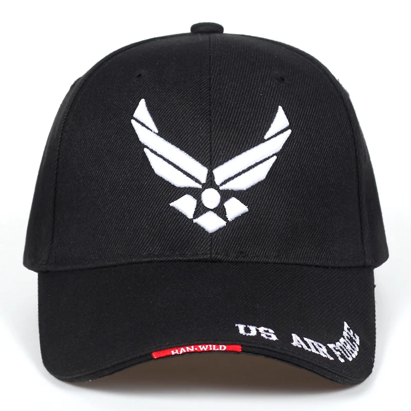 US Air Force V-Mark Embroidery Baseball Caps Spring and Autumn Outdoor Adjustable Casual Hats Sunscreen Hat