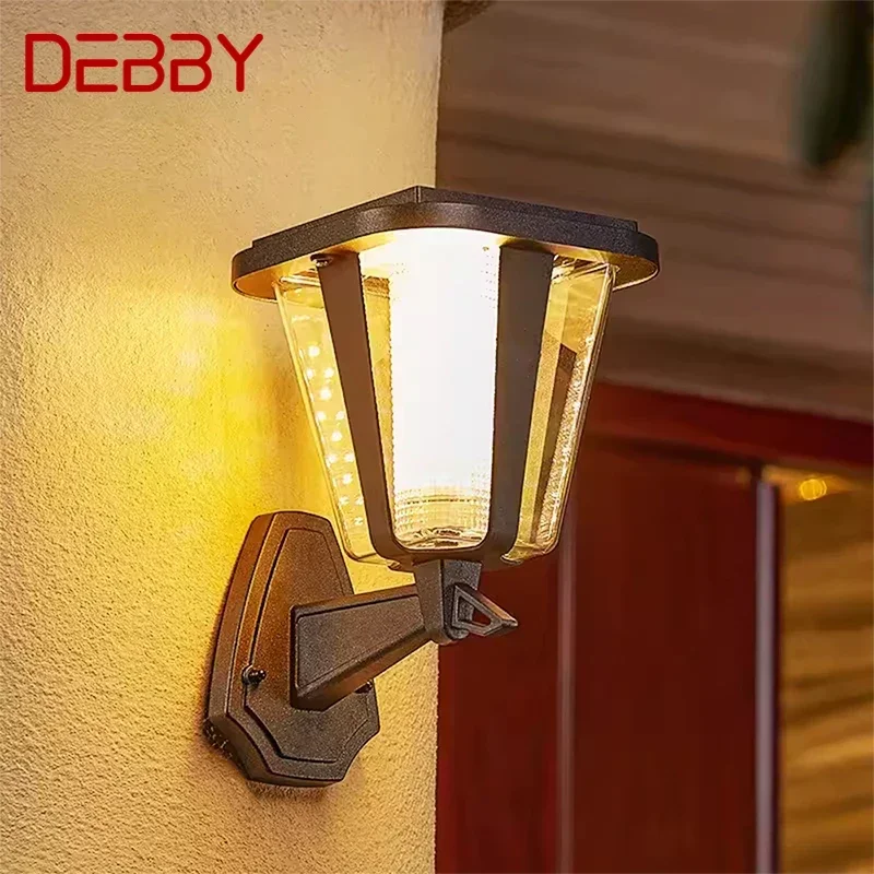 

Современные Настенные светильники DEBBY на солнечной батарее, простые водонепроницаемые креативные для балкона, прихожей, двора, виллы, ворот, отеля