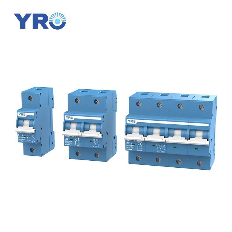 YRO YRL7-125DC DC Miniature Circuit Breaker MCB 80A 125A Solar Panel Electric Switch Device DC Breaker Factory Price
